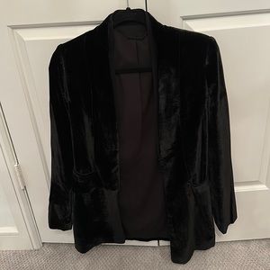 Elie Tahari black velvet blazer. Size 0. Worn once